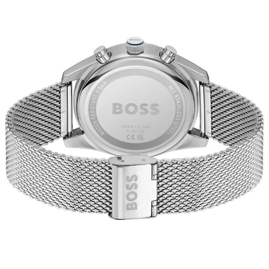 Gents BOSS Skytraveller Stainless Steel Chronograph Quartz Watch