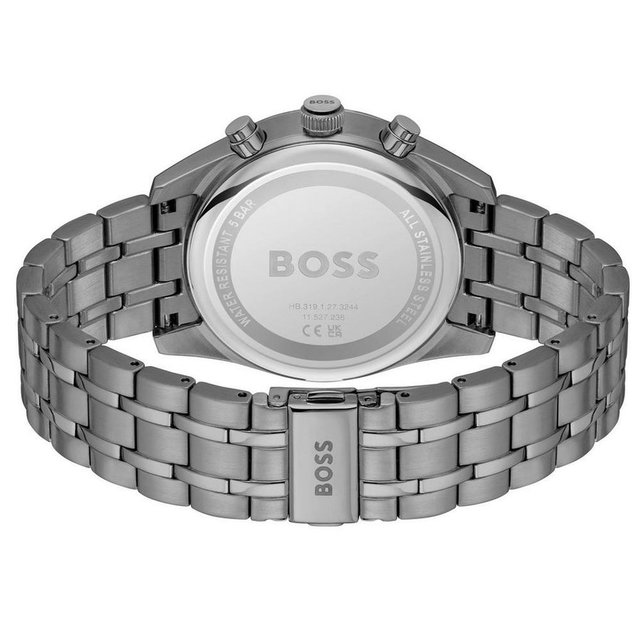 Gents BOSS Skytraveller Stainless Steel Chronograph Quartz Watch