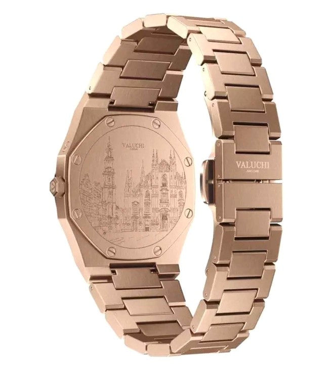 Valuchi Lunar Calendar Quartz Metal Rose Gold 40mm Watch