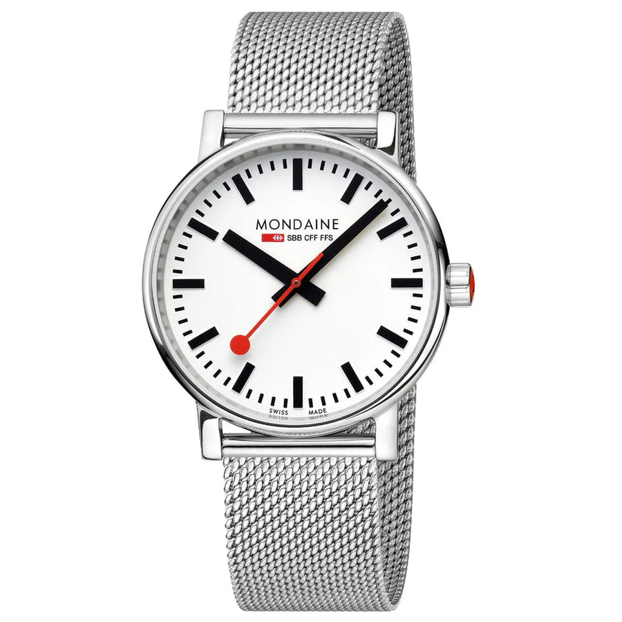 Mondaine EVO2 40 mm, stainless steel watch, MSE.40110.SM