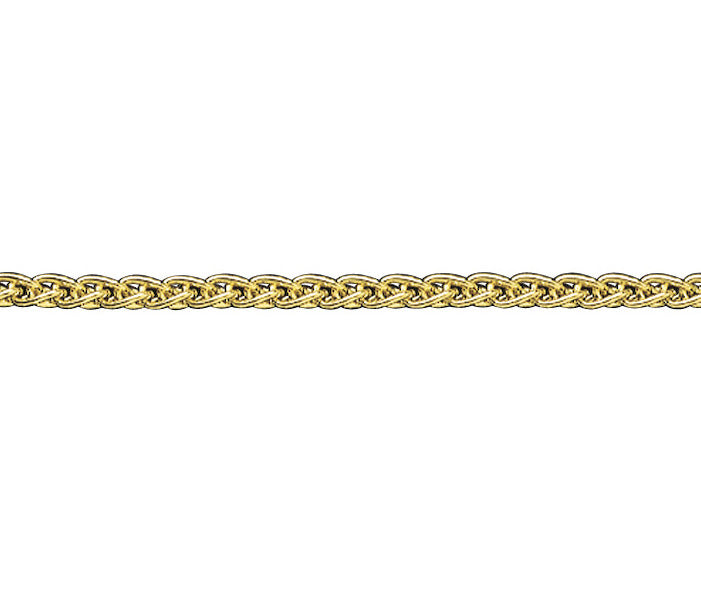 9ct Yellow gold Spiga chain 20inch