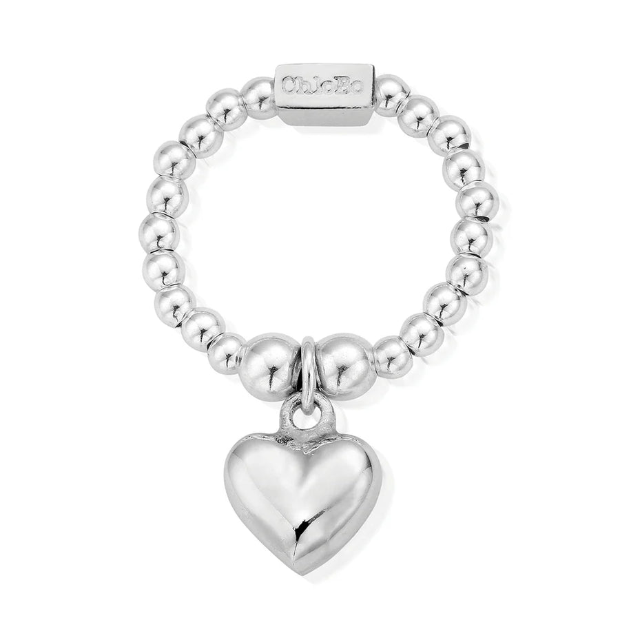 ChloBo Mini Puffed Heart Ring Medium