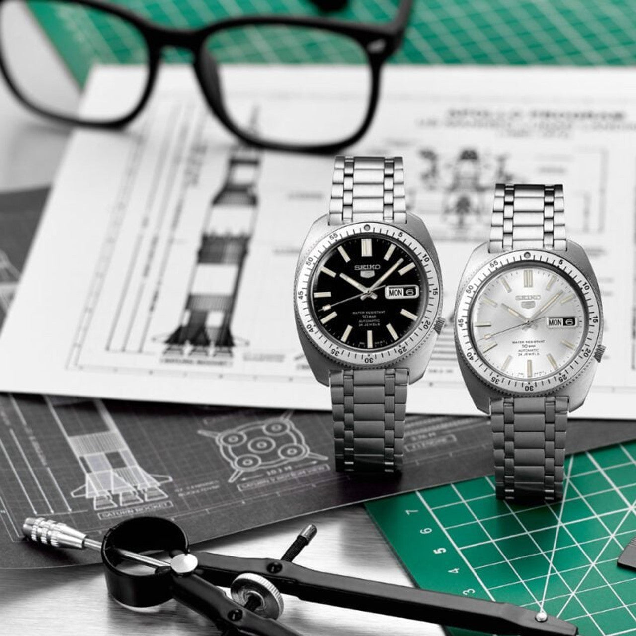 Gene Rene Watch Seiko 5 Sports 1960's Gene Kranz Reissue Watch | 38mm SRPL93K1 – Morgan ...