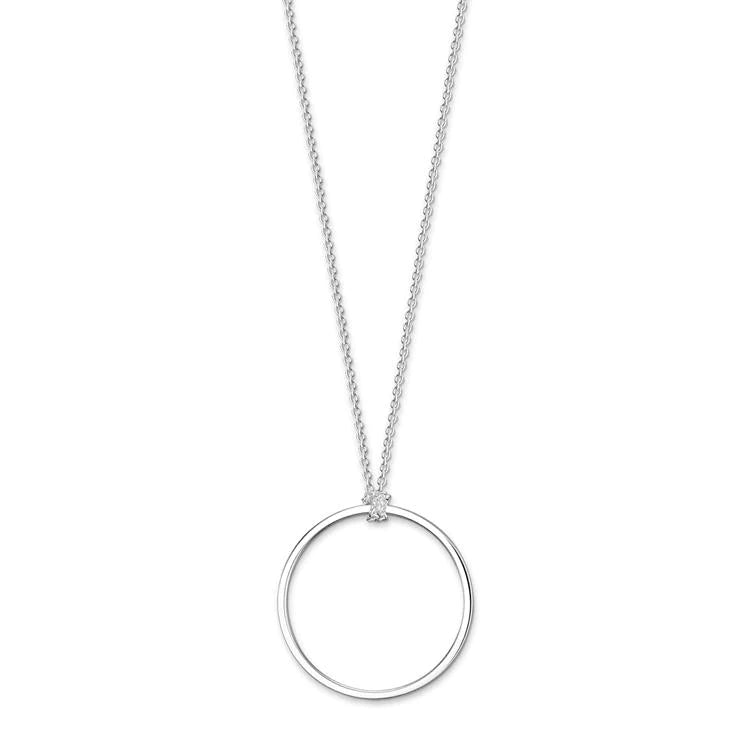 Thomas Sabo Circle Silver Necklace, for Charms