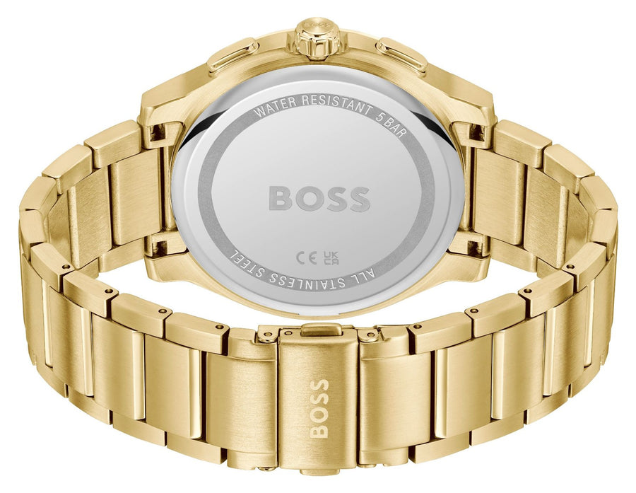 BOSS Peak 2.0 (44mm) Grey Chronograph Dial / Gold-Tone Stainless Steel Bracelet