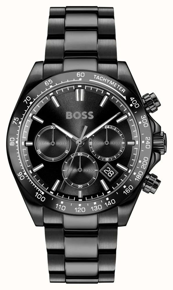 BOSS HERO 2.0 Chronograph (44mm) Black Dial / Black PVD Stainless Steel Bracelet