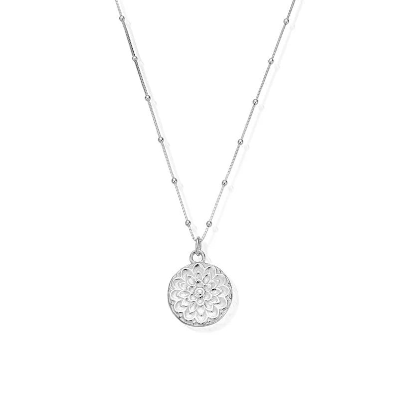 ChloBo Triple Bobble Chain Moonflower Necklace