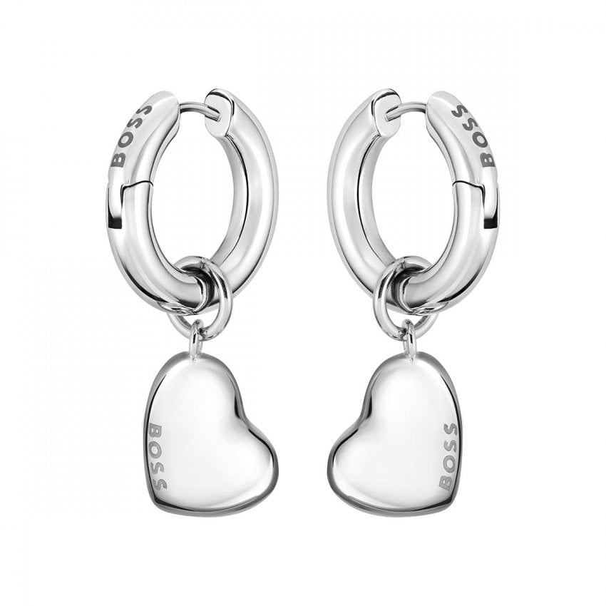 BOSS Ladies Honey Love Heart Drop Earrings