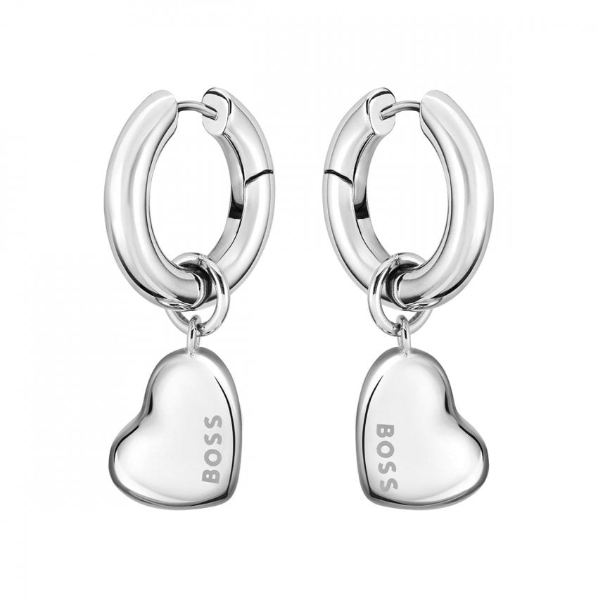 BOSS Ladies Honey Love Heart Drop Earrings