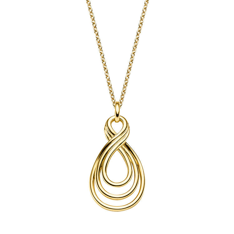 Viventy Silver with gold plating Infinity Necklace
