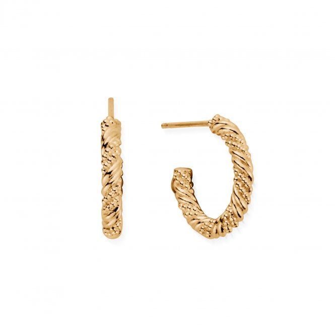 ChloBo Gold Plated Entwined Passion Hoops