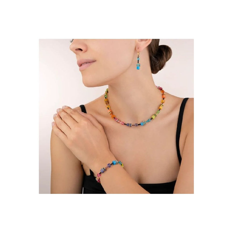 Coeur De Lion GeoCUBE® Iconic Gentle Multicolour Necklace