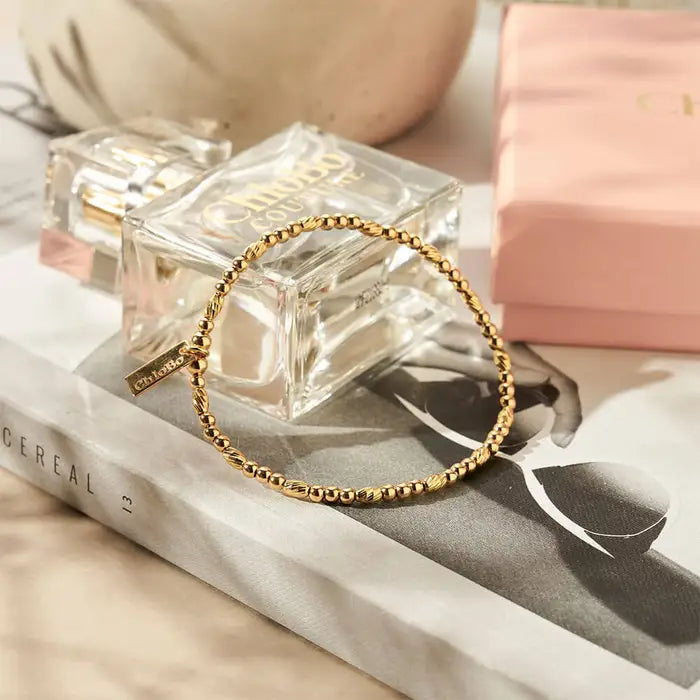 ChloBo Dainty Sparkle Bracelet Clean & Classic Gold Plated