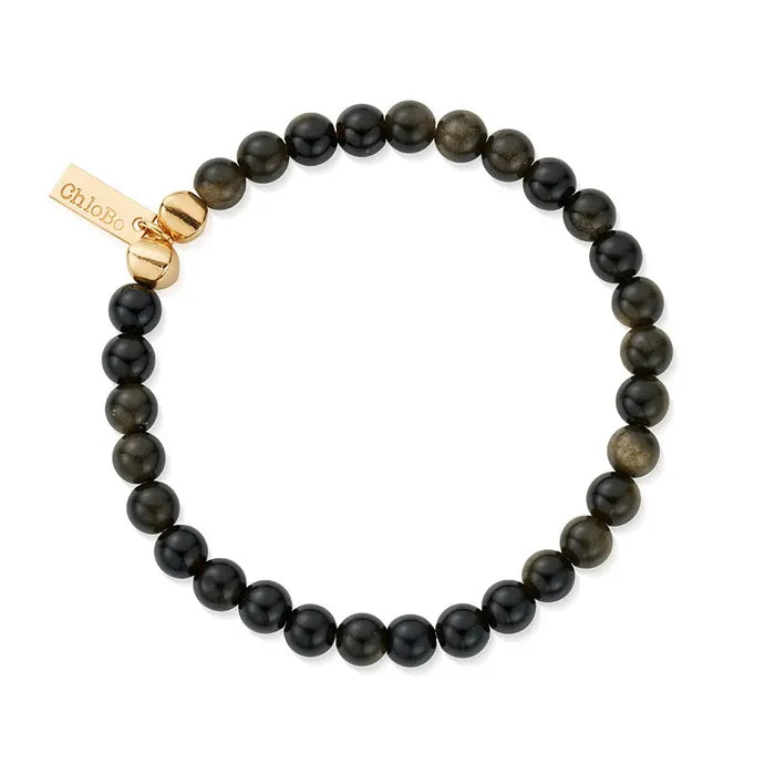 Chlobo Man - Men's Golden Obsidian Bracelet Manifestation & Power