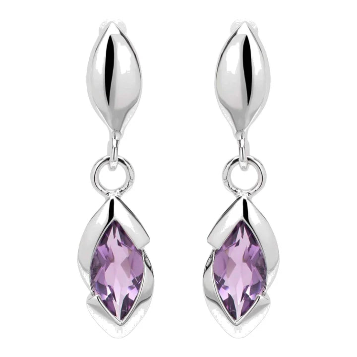 Unique & Co ME-936AM Sterling Silver Drop Earrings