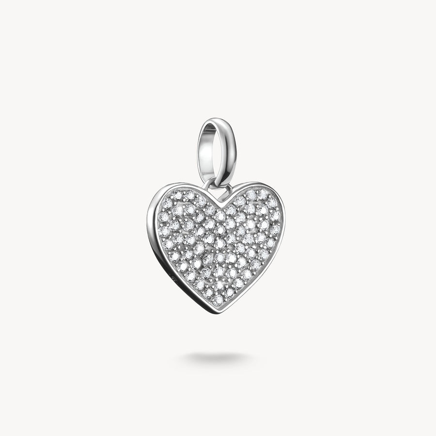 Thomas Sabo Charm pendant pavé-heart Connect silver