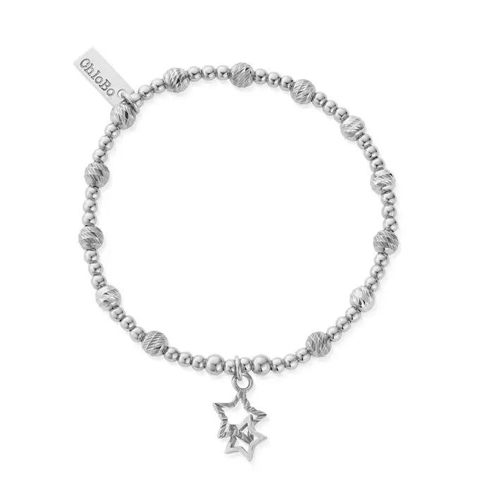 ChloBo Sparkle Interlocking Star Bracelet, Hope & Guidance