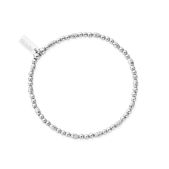 ChloBo Dainty Sparkle Bracelet Clean & Classic Silver