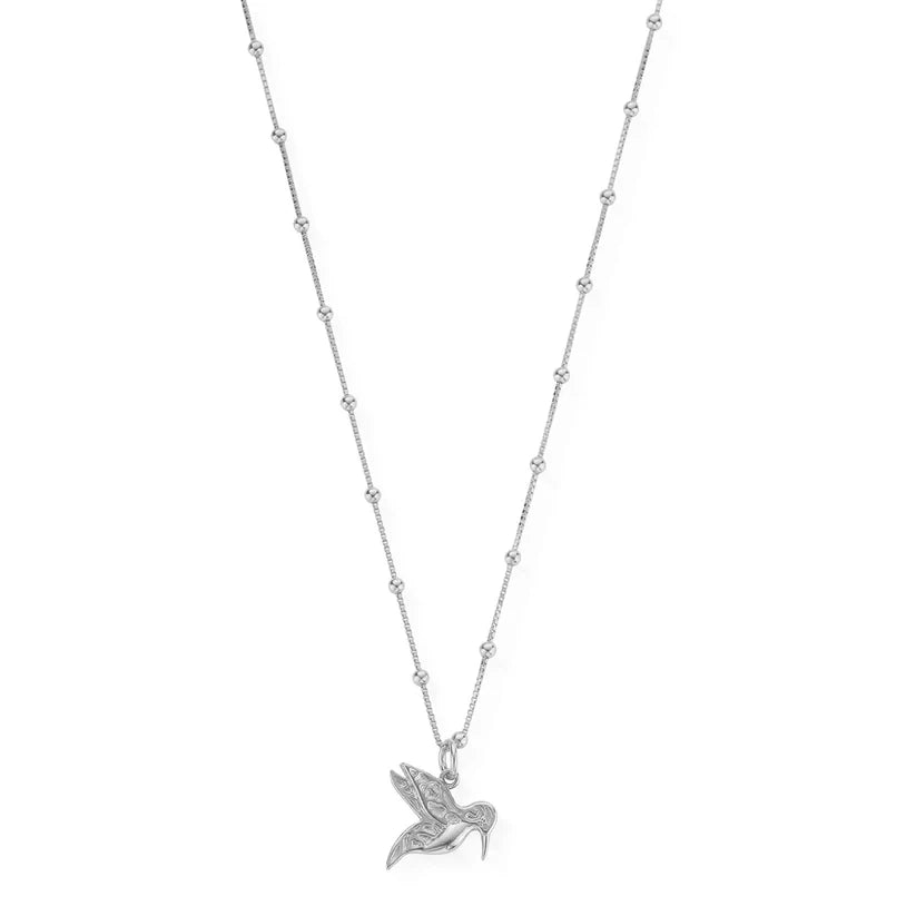 ChloBo  Bobble Chain Hummingbird Necklace