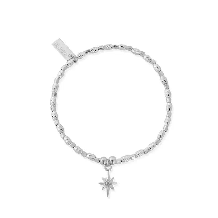 ChloBo Soul Glow Lucky Star Bracelet Hope, Guidance & Luck - Silver