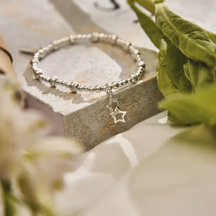 ChloBo Sparkle Interlocking Star Bracelet, Hope & Guidance