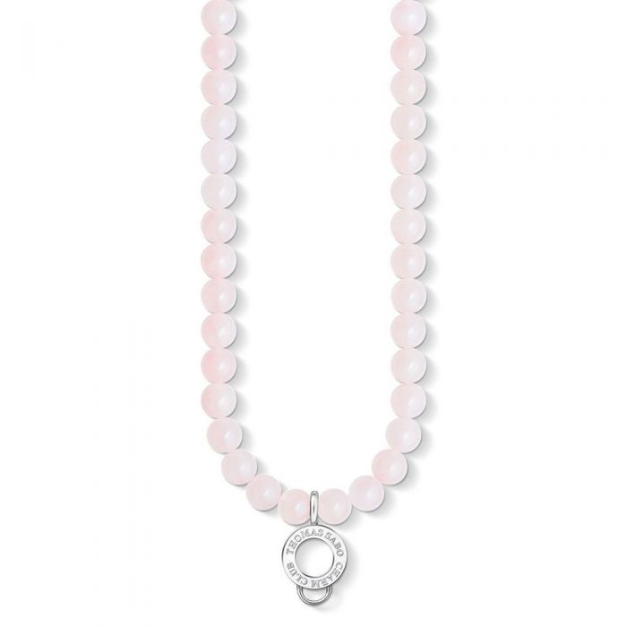 Thomas Sabo Silver Rose Quartz Necklace X0237-034-9-L60