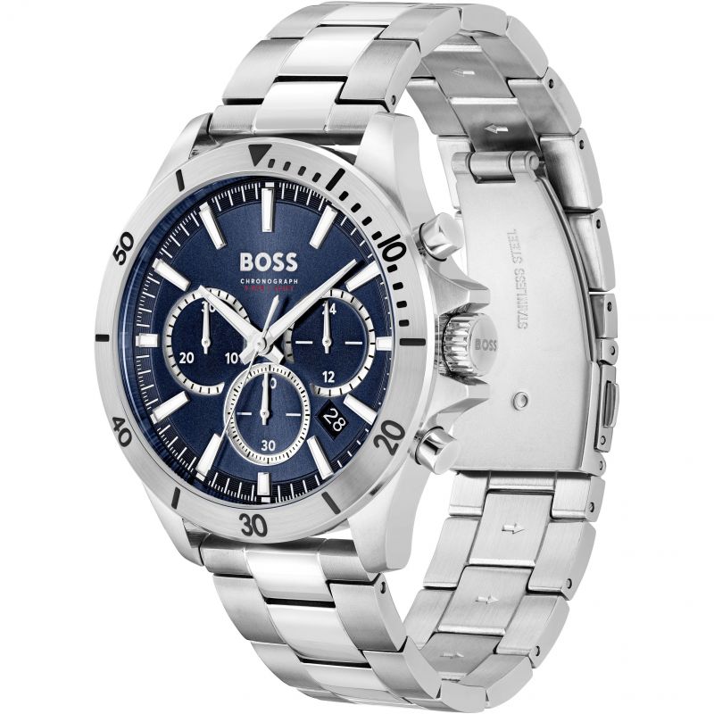 Gents BOSS Troper Stainless Steel Bracelet Watch