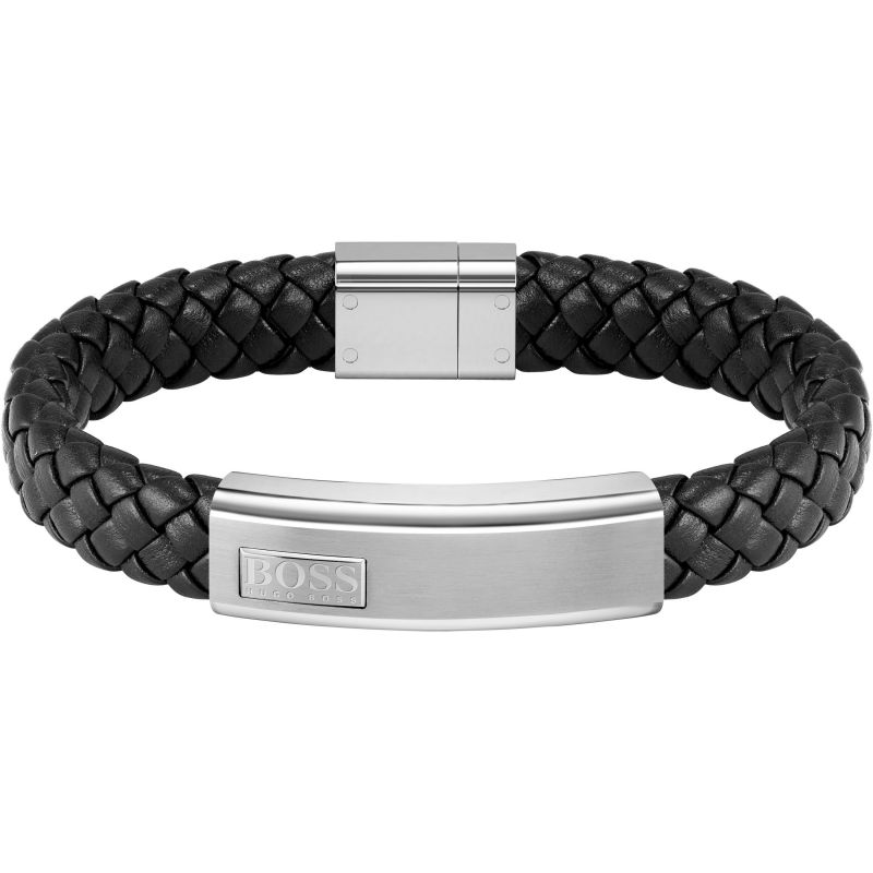 Boss Black Leather Bracelet 1580178M