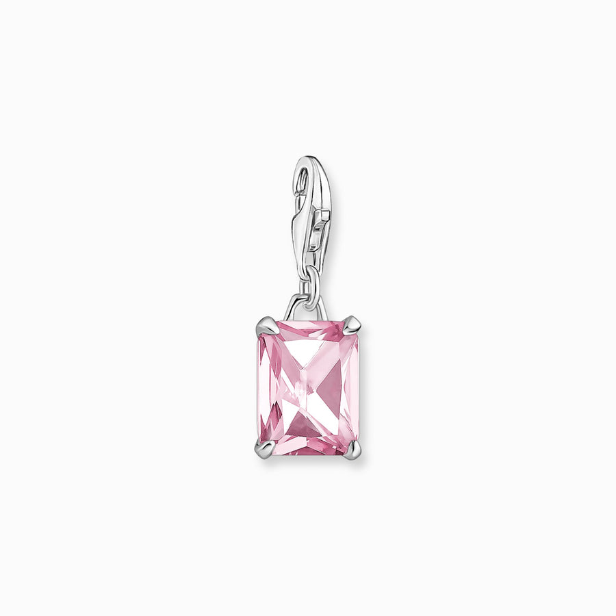 Thomas Sabo Charm pendant pink stone silver