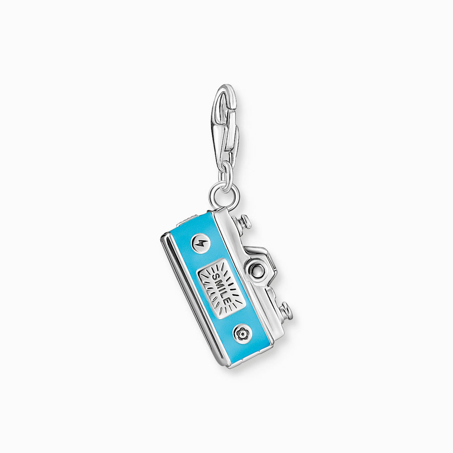 Thomas Sabo Charm pendant turquoise retro camera silver