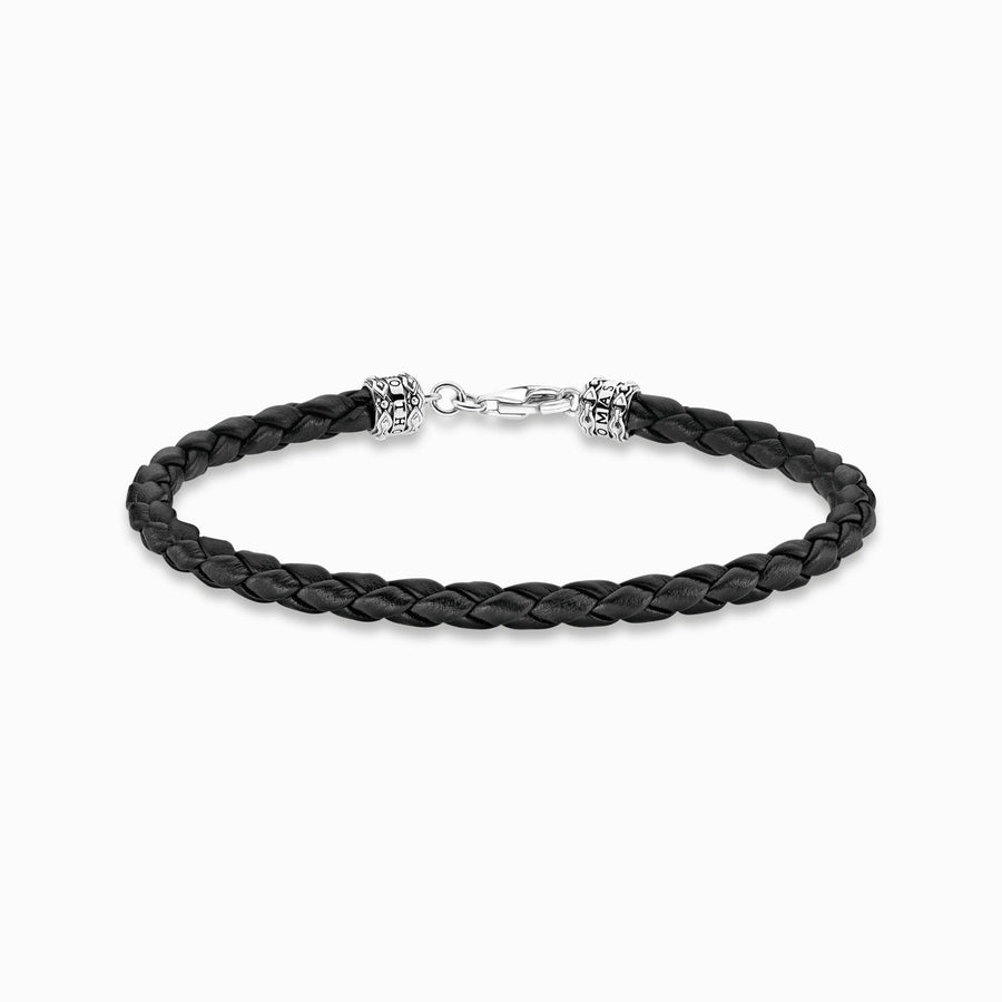 Thomas Sabo Leather bracelet black