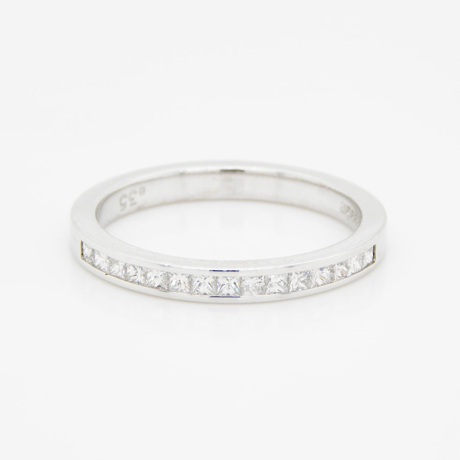 18ct White Gold Princess Cut Diamond Ring .35ct