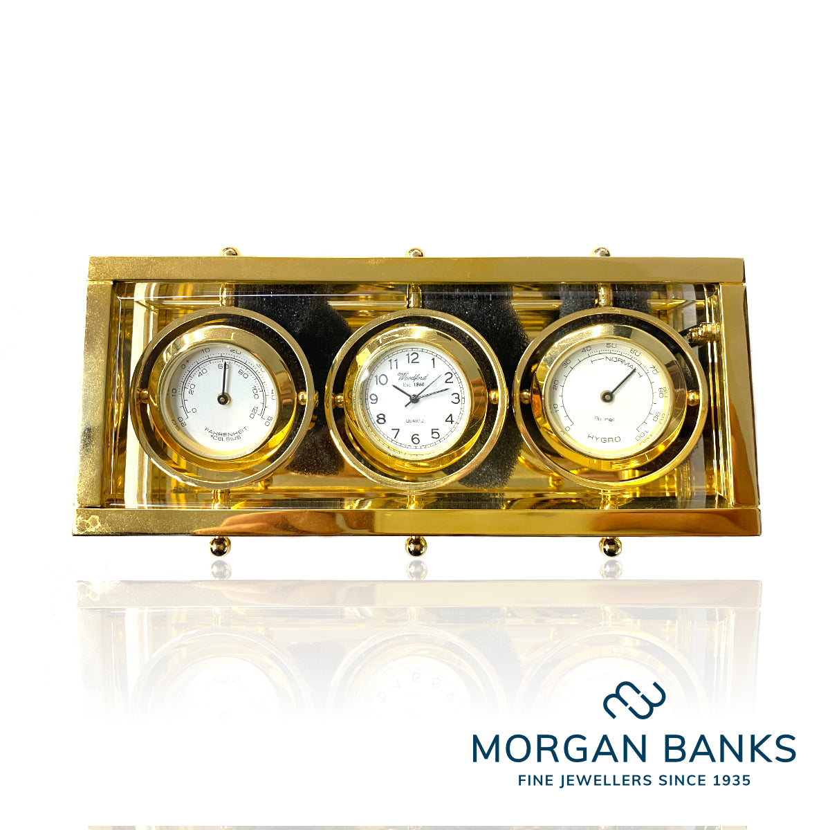 3 Dial Chronometer Style Clock 1424 – Morgan Banks