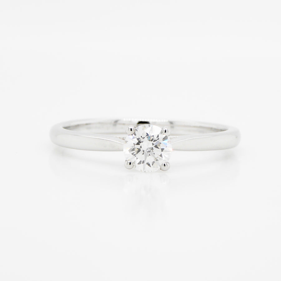 18ct White Gold Diamond Single Solitaire Ring .78ct G/H SI3