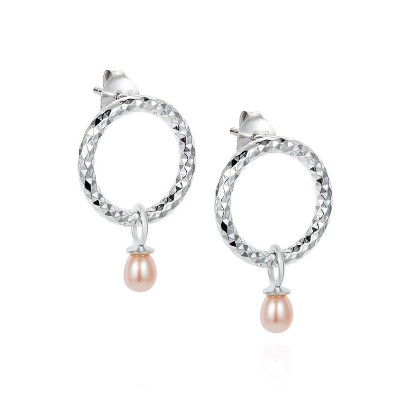 Claudia Bradby Cirque Silver and Pearl stud Earrings CBES0051