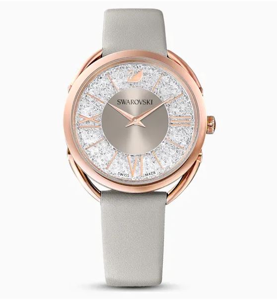 MB Swarovski Crystalline Glam Leather Strap Watch 5452455