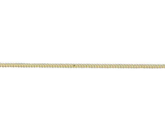 9ct Yellow Gold 14 filed curb 18