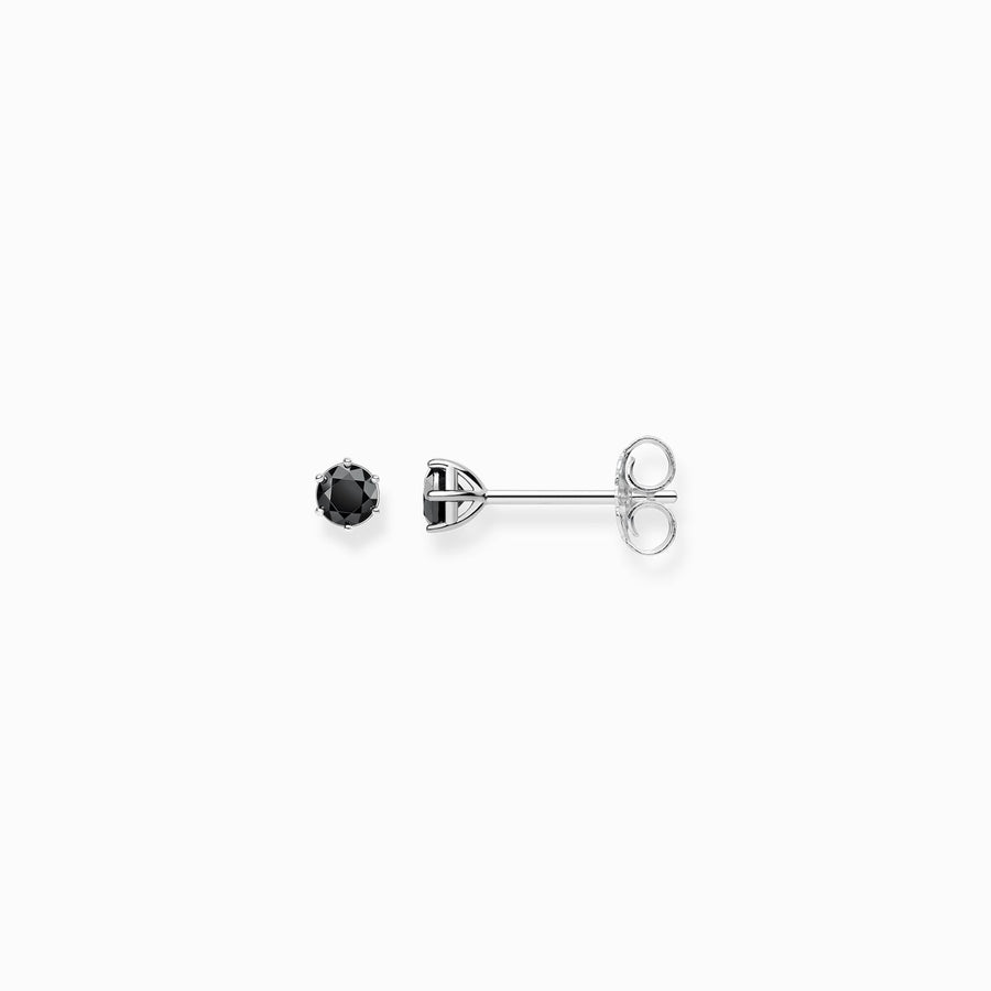 Thomas Sabo Black Silver Stud Earrings