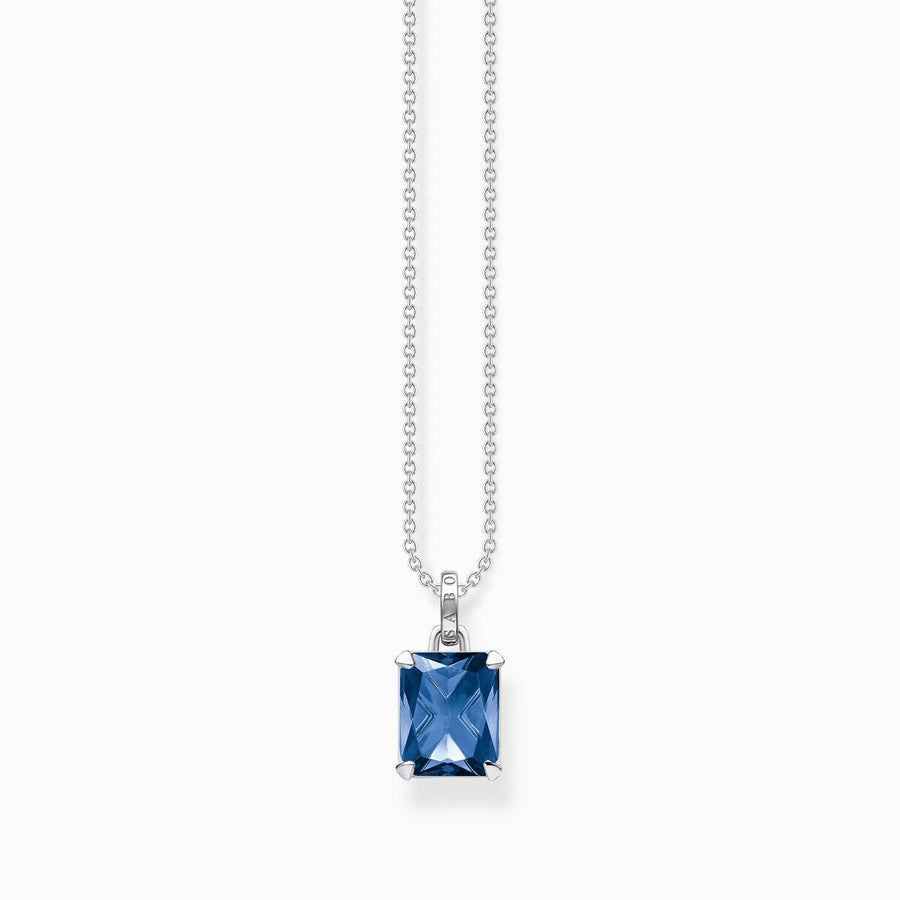 Thomas Sabo silver Necklace with Blue stone