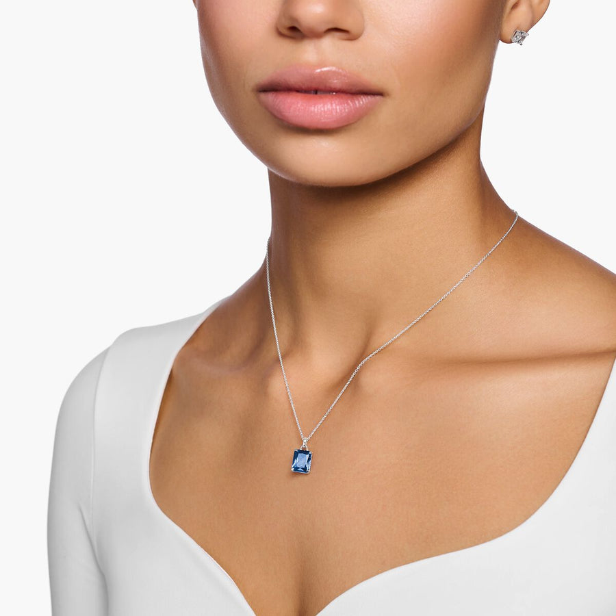 Thomas Sabo silver Necklace with Blue stone