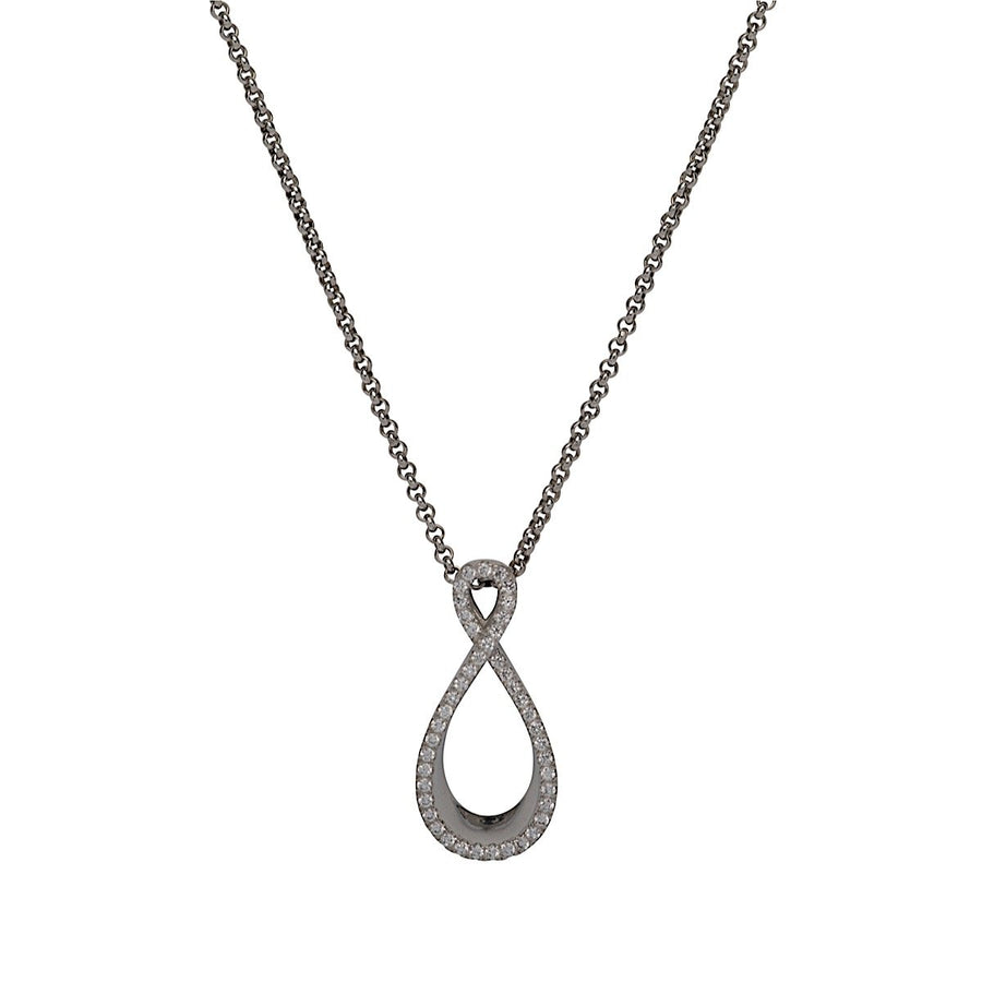 Unique Sterling Silver 925 Pendant with CZ incl. Chain MK-718