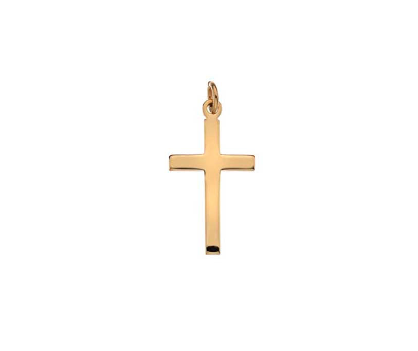 Curteis 9ct Yellow Gold Cross Pendant