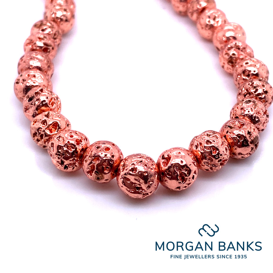 Morgan Banks 8mm Copper Electro Plated Necklace