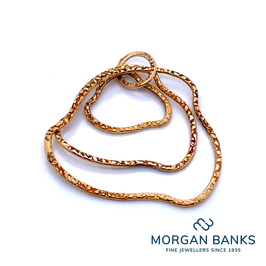 Morgan Banks Gold Interlinked Pendants