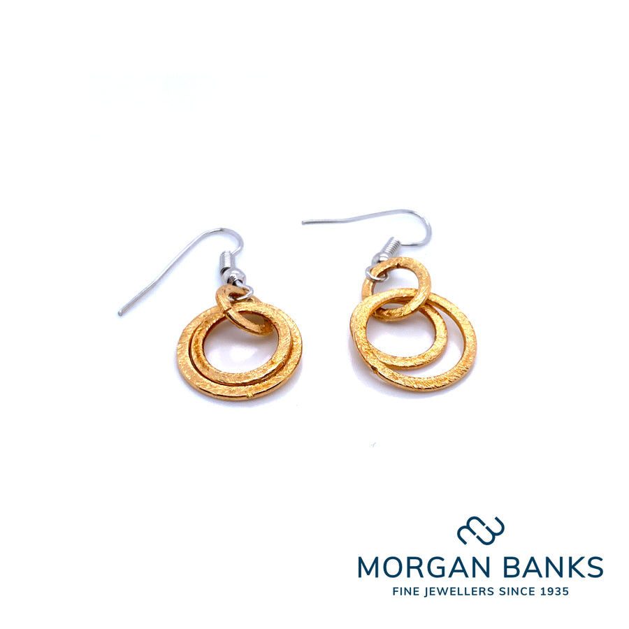 Morgan Banks Gold Interlinked Earrings