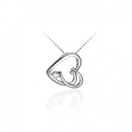 Gisser silver heart pendant P080