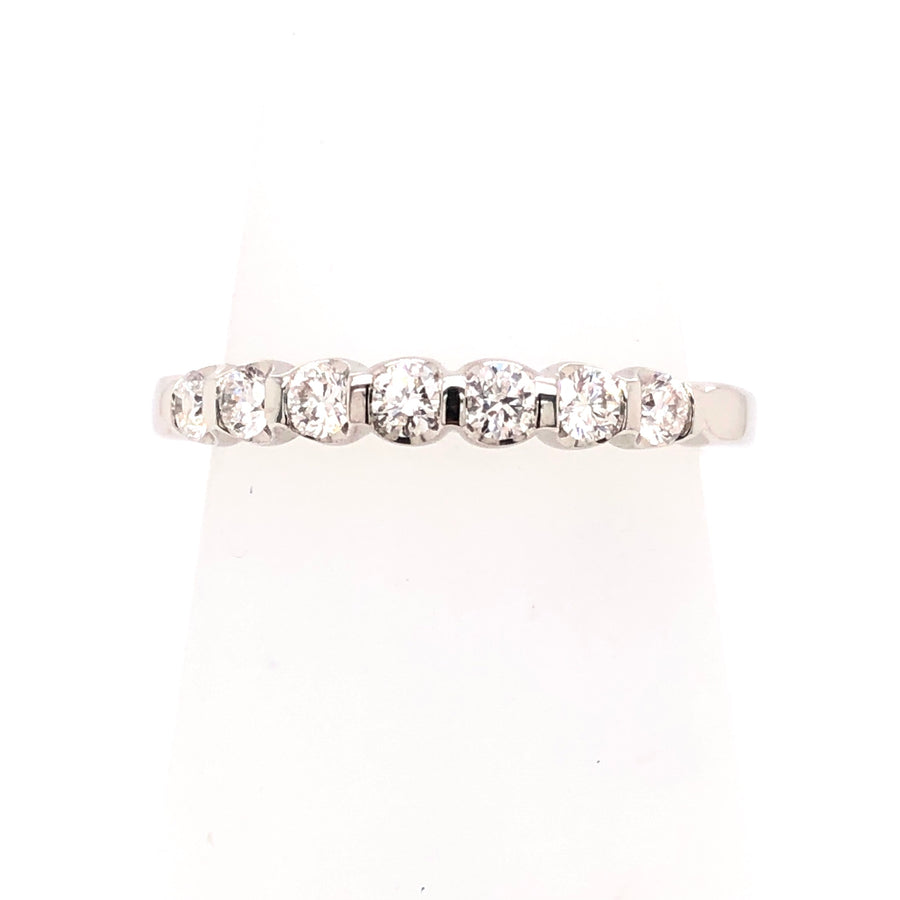 The Raphael Collection Diamond Platinum 7 Stone Eternity Ring HET1479