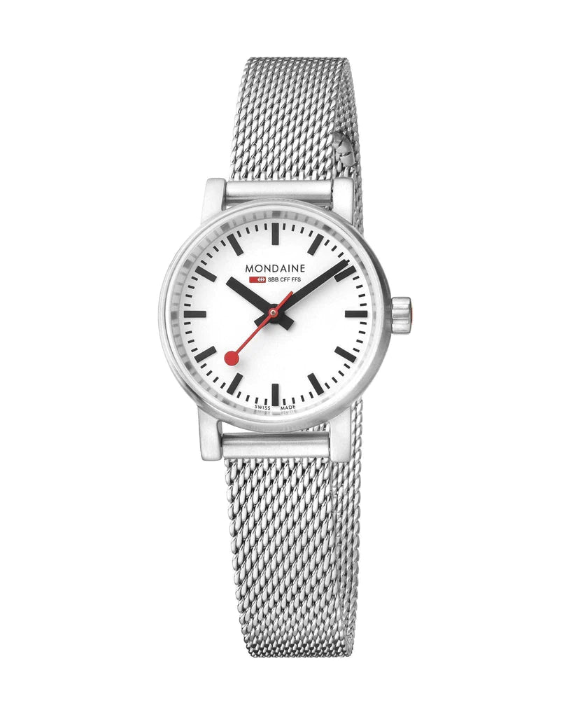 Mondaine EVO2 26 mm, stainless steel watch for women, MSE.26110.SM