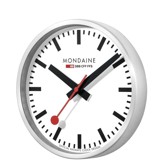 Mondaine Wall Clock Silver