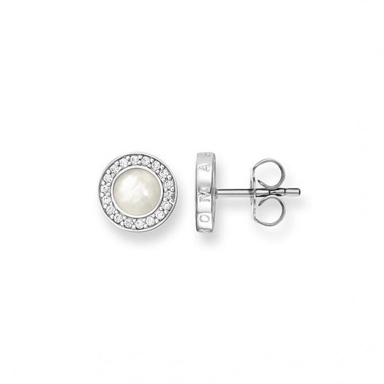 Thomas Sabo Silver Mother-of-Pearl Ear Studs